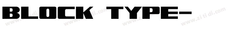 Block Type字体转换